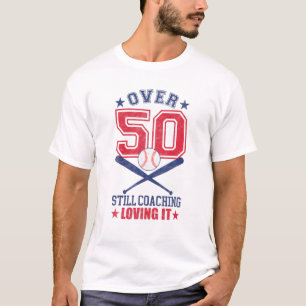 Camiseta Treinador De Softball De 50 Anos 50 Anos De Idade