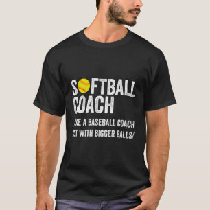 Camiseta Treinador de Softball Masculino Meninas Meninas Jo