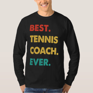 Camiseta Treinador de Tênis Retro Melhor Treinador de Tênis