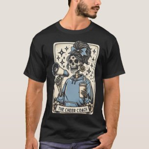 Camiseta Treinador de Torcida Carta de Tarot Esqueleto Trei