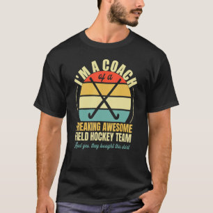 Camiseta Treinador De Uma Equipe De Hóquei Em Campo Fantást