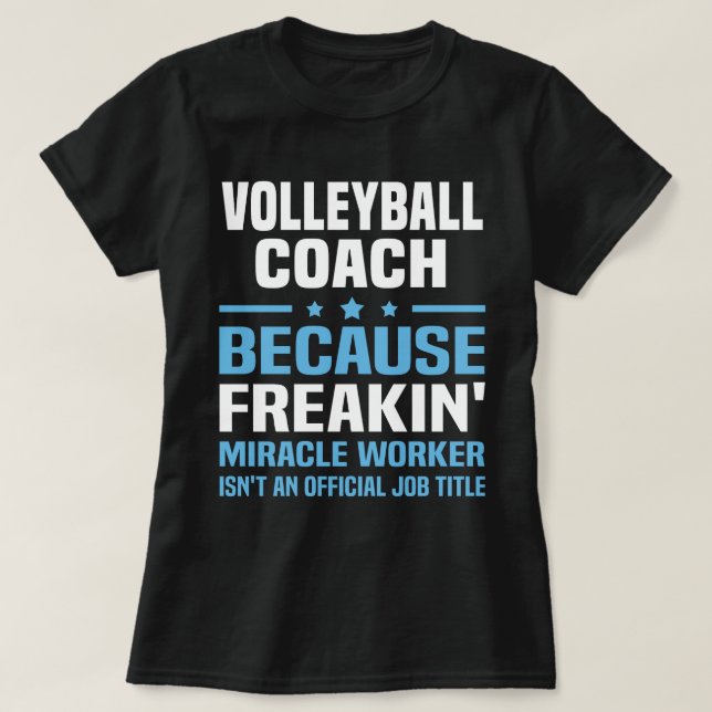 Camiseta Treinador de Voleibol (Frente do Design)
