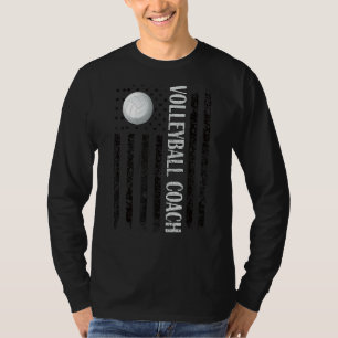 Camiseta Treinador De Voleibol Orgulhoso Dos Eua Para Trein