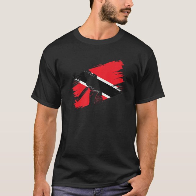 Camiseta Treinador Do Jogador De Fãs De Críquete Da Trinida (Frente)