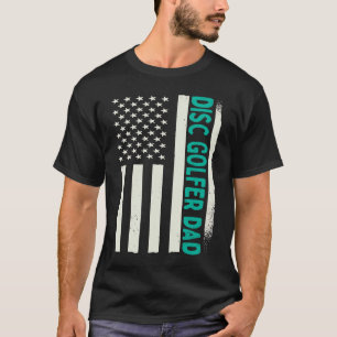 Camiseta Treinador do Jogador de Golfe de Disco Patriótico,