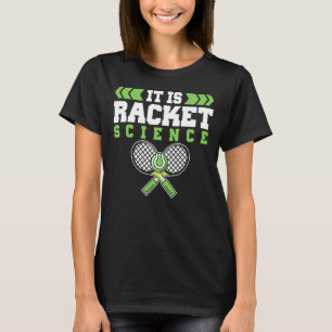 Camiseta Treinador do jogador de Tênis desportivo é ciência