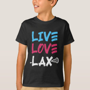 Camiseta Treinador do Lacrosse Player do Live Lax Love Goal