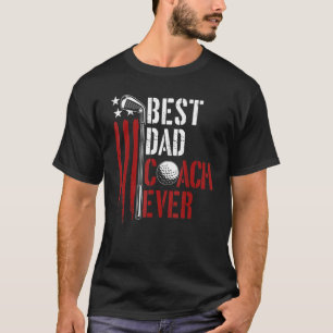 Camiseta Treinador Do Melhor Pai De Golf Ever Golfer Pai Us