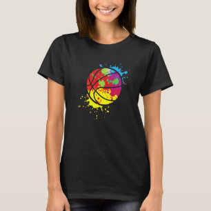 Camiseta Treinador do time de jogadores desportivos de basq