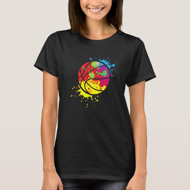 Camiseta Treinador do time de jogadores desportivos de basq (Frente)
