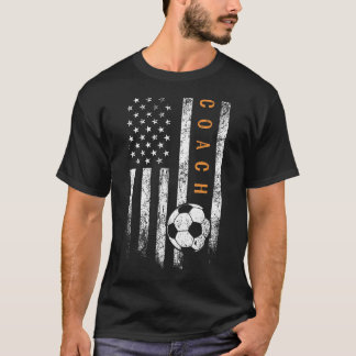 Camiseta Treinador em Design de Futebol americano Bandeira 