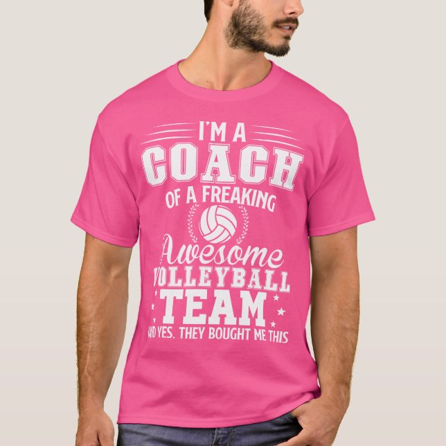 Camiseta Treinador em Voleibol Team (Frente)
