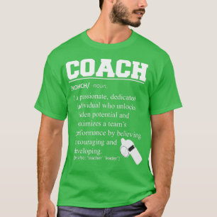 Camiseta Treinador Engraçado de Definição de Treinador