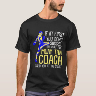 Camiseta Treinador engraçado de Muay Thai design de boxe