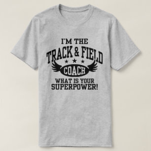 Camiseta Treinador engraçado do atletismo