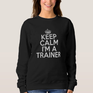 Camiseta Treinador engraçado Mantenha calma, sou treinador