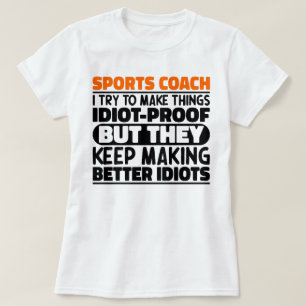 Camiseta Treinador Esportivo Eu Tento Fazer Coisas Engraçad