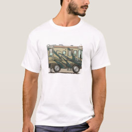 Camiseta Treinador grande bonito Motorhome do campista