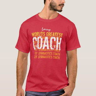 Camiseta Treinador GYMNASTICS RED V06, o maior do mundo