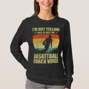 Camiseta Treinador Legal de Basquete para Equipe de Homens 