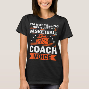 Camiseta Treinador legal De Basquete Para Mulheres