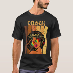 Camiseta Treinador Melanin Black History Month BLM Pride Wo