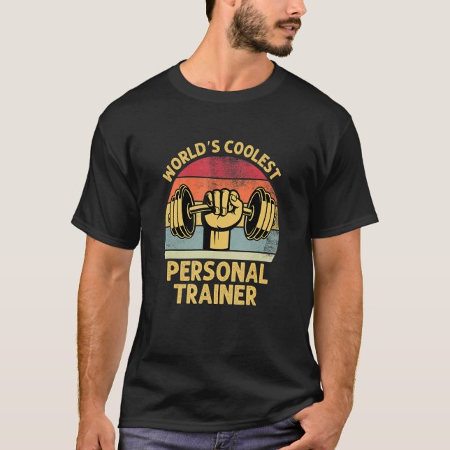 Camiseta Treinador Pessoal Mais Legal Do Mundo Treinando M (Frente)