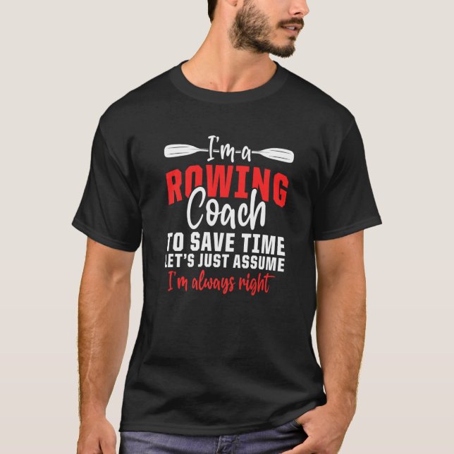 Camiseta Treinador Remando Esportes Hídricos remando Sculli (Frente)