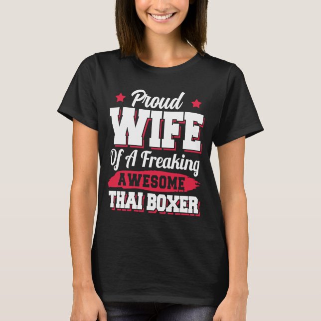 Camiseta Treinador Tailandês Boxer Esposa (Frente)