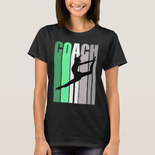 Camiseta Treinador Verde De Instrutor De Dança Dança Bonito