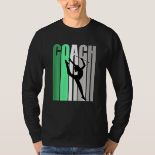 Camiseta Treinador Verde De Instrutor De Ginástica Rítmica
