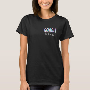 Camiseta Treinador Vibes Groovy de volta à Escola Professor