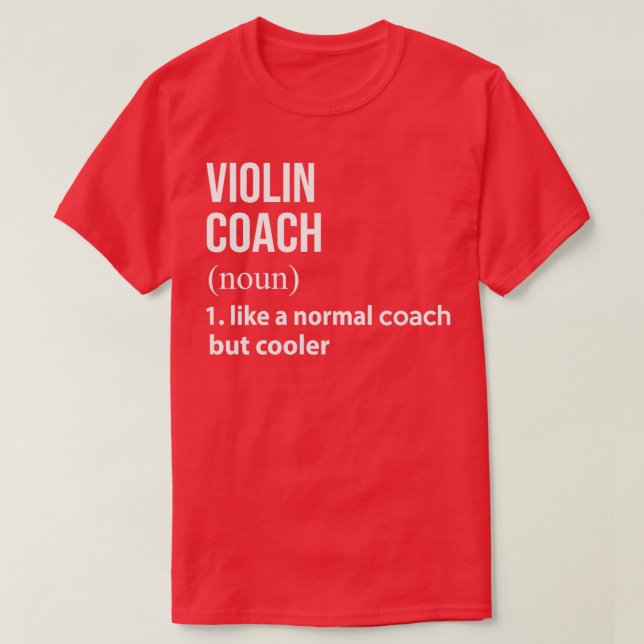 Camiseta Treinador violino como um treinador normal, mas ma (Frente do Design)