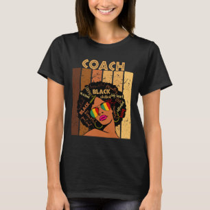 Camiseta Treinadora Afro-Americana História Negra