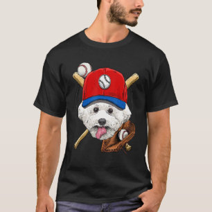 Camiseta Treinadores de jogador de beisebol Bichon Frise Ca