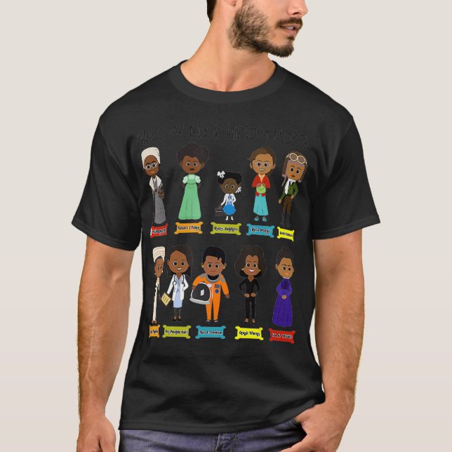 Camiseta Treinadores do Orgulho Mês da História Negra Mulhe (Frente)