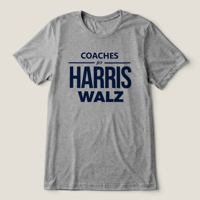 Camiseta Treinadores para Harris Walz (Design frontal)