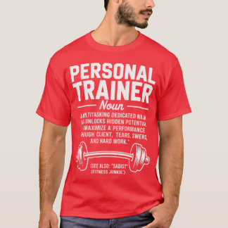 Camiseta TreinadorPessoal Definição Instrutor de Fitness re