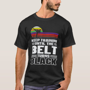 Camiseta Treinamento Clássico até o Cinturão Ficar Preto K