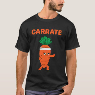 Camiseta Treinamento Clássico de Karatê Carrate Cenoura Fof