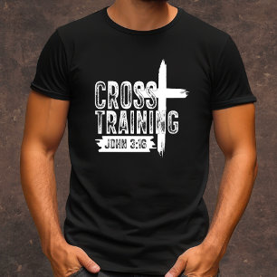 Camiseta Treinamento cruzado masculino cristão