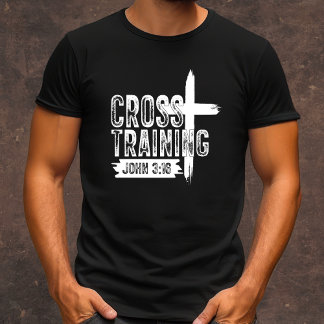 Camiseta Treinamento cruzado masculino cristão