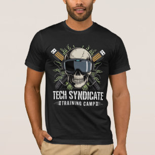 Camiseta Treinamento da Tech Syndicate Skull Cyberpunk VR