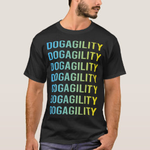Camiseta Treinamento de Agilidade para Cães Amarelos Azuis