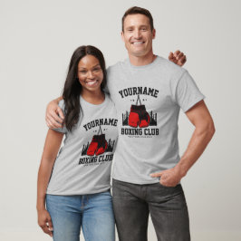 Camiseta Treinamento de Boxe com Luvas Vermelhas Pro Boxer 