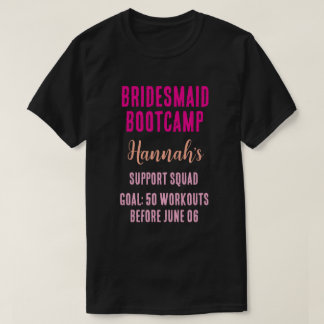 Camiseta Treinamento de Damas de Honra Personalizado