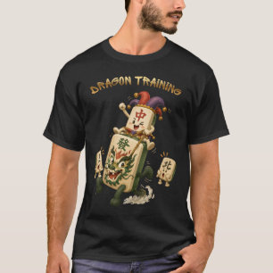 Camiseta Treinamento de Dragão, Humor de Mahjong, Engraçado