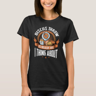 Camiseta Treinamento de Lançamento de Disco Atletismo Lança