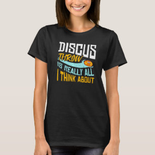 Camiseta Treinamento de Lançamento de Disco Atletismo Lança
