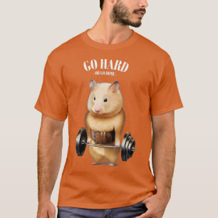 Camiseta Treinamento de músculo de Hamster com Ajustado de